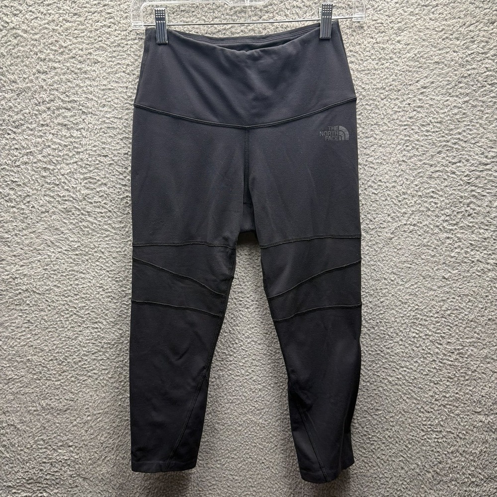 The North Face Leggings Women's Size Medium Black Cropped Athletic Yoga Leggings